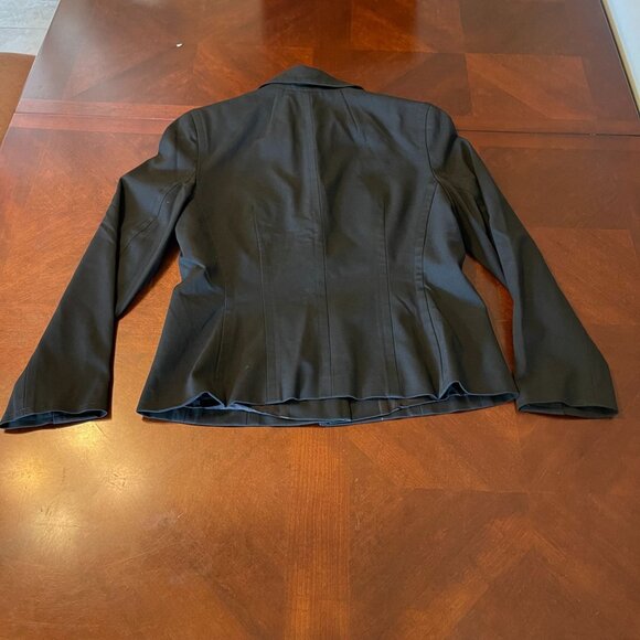 Womens Black Button-Up Blazer Jacket Four Pockets I.N.C International Concepts - Picture 7 of 8